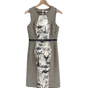 TRACY REESE 2  French Toile Striped Sheath Dress